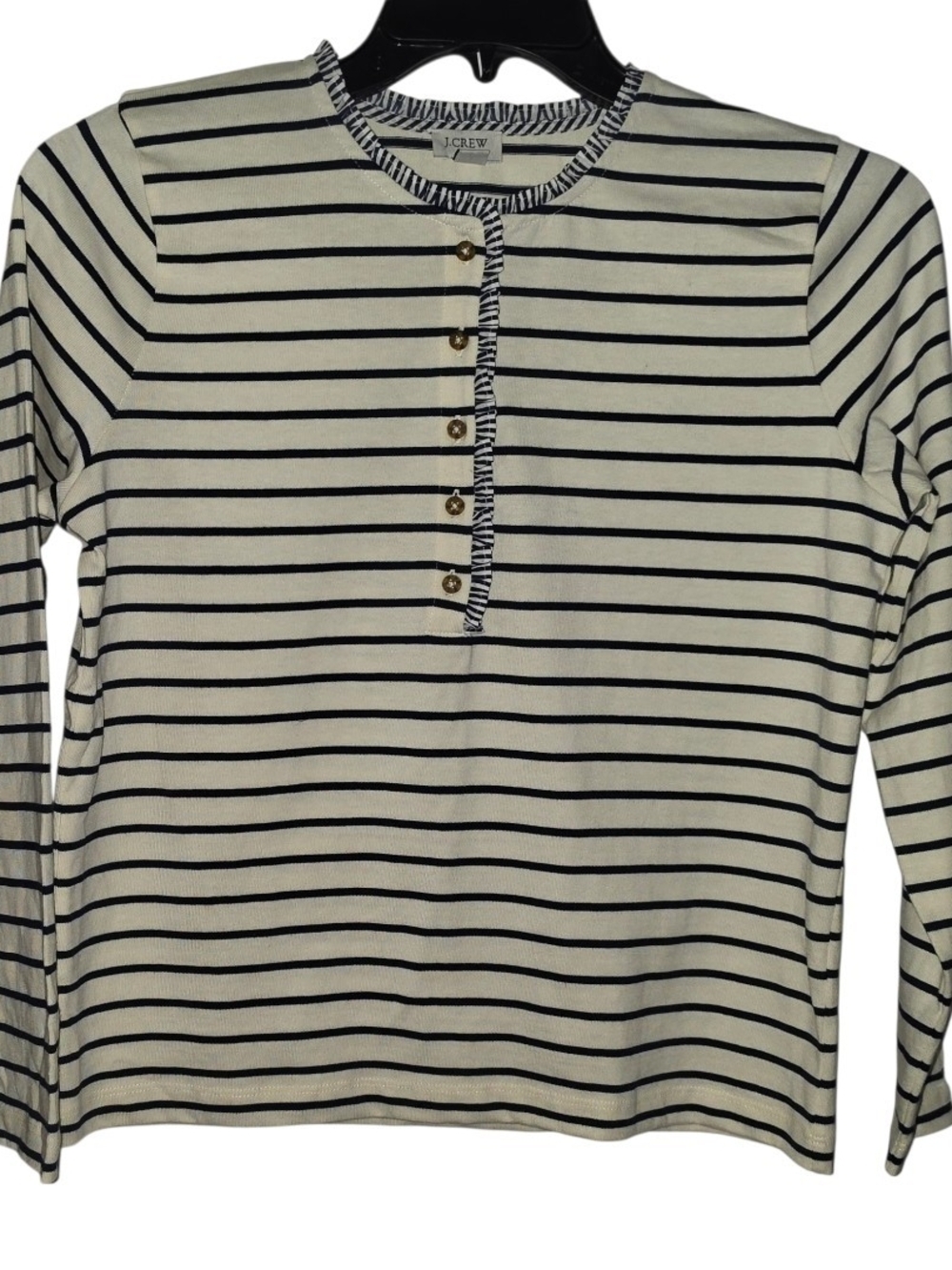 J. Crew Long Sleeve Striped Blouse Size Small